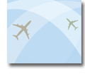 Illustration of two airplanes crossing paths