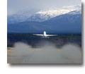 Photo of an Airbus A330 taking of from the airport in Bardufoss, Norway