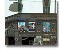 Photo of an Embraer 190 cockpit interior