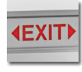Photo of an exit sign