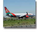 Photo of Kenya Airways jetliner that crashed into a mangrove swamp in Douala