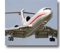 Photo of a Tupolev Tu-154M taking off