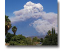Photo of a pyrocumulus cloud from the Los Angeles area Station Fire