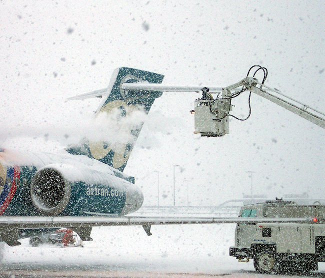 De-icing Airplanes During Winter 