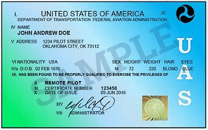 remote pilot license faa