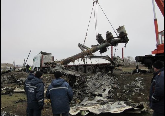 MH17 wreckage