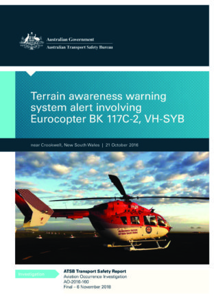 ATSB NVG report cover