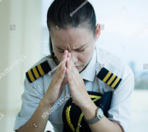 photo of a stressed pilot.