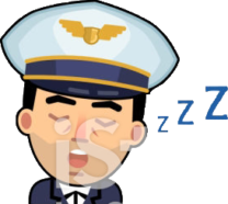 Icon of pilot sleeping
